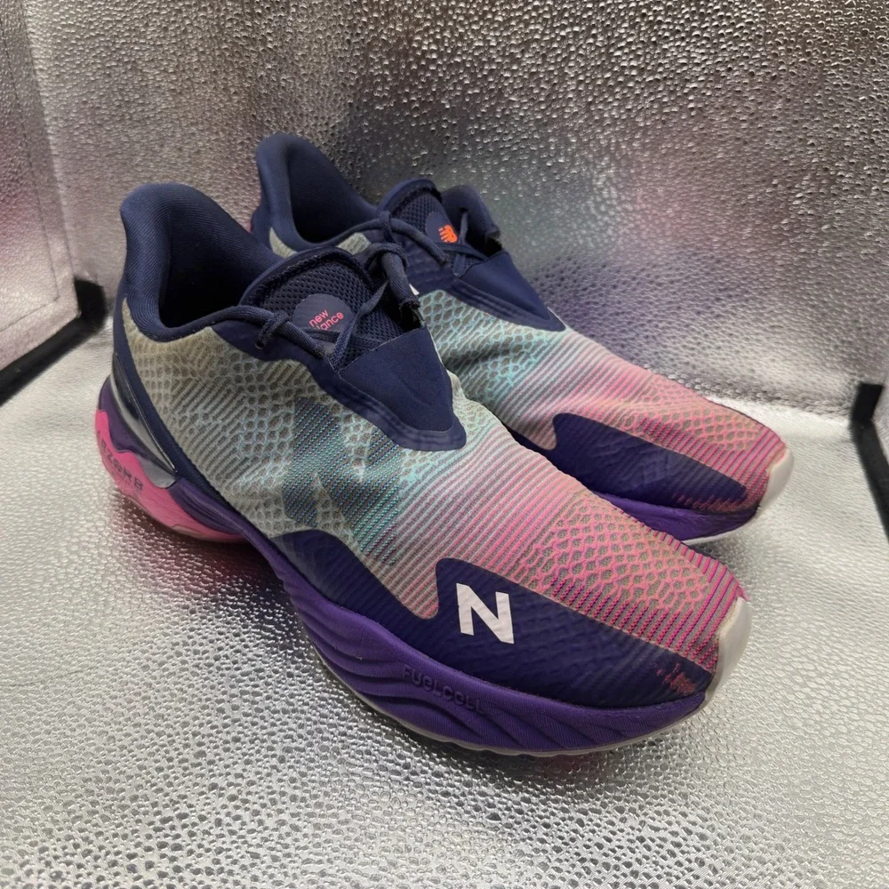 Size 13 New Balance FuelCell Rebel v2 Mens Purple Good Running Shoes MRBLTH1